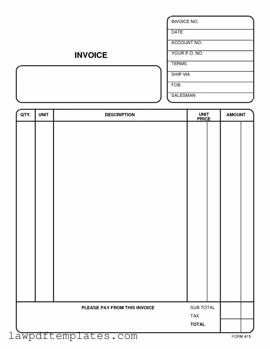 Fillable Free And Invoice Pdf Template
