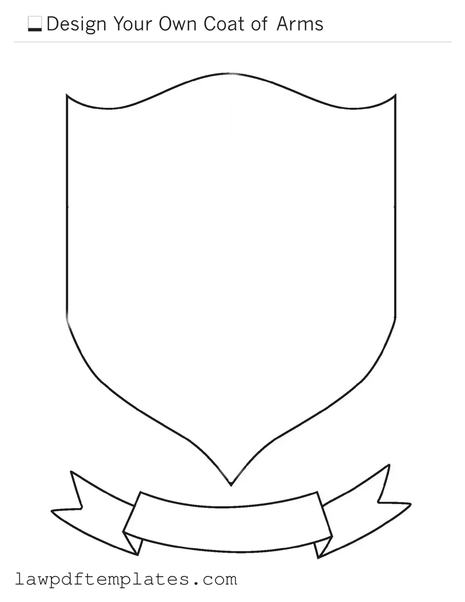 Fillable Coat Of Arms Template