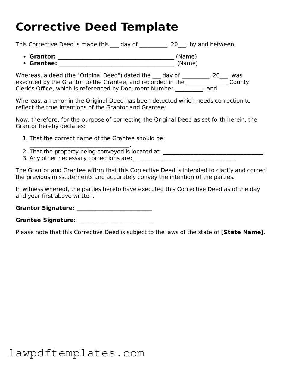 Attorney-Approved Corrective Deed Document