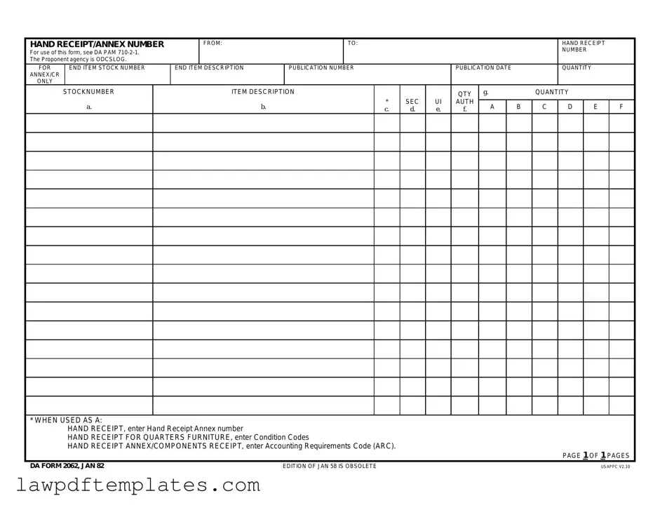 Fillable Da Template