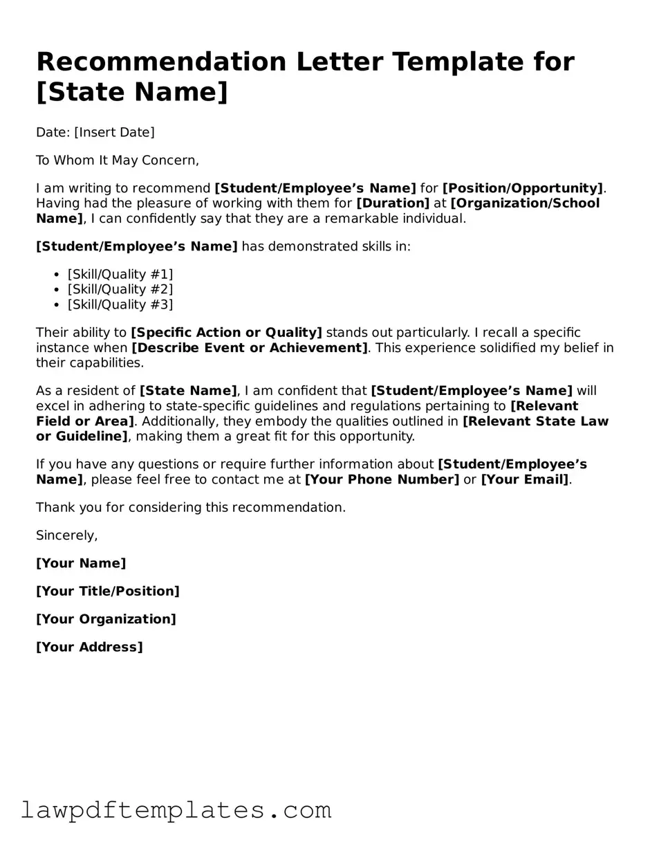Attorney-Approved Recommendation Letter Document
