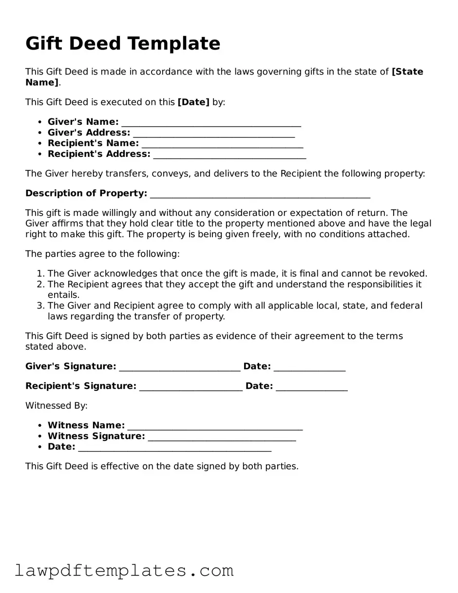Attorney-Approved Gift Deed Document