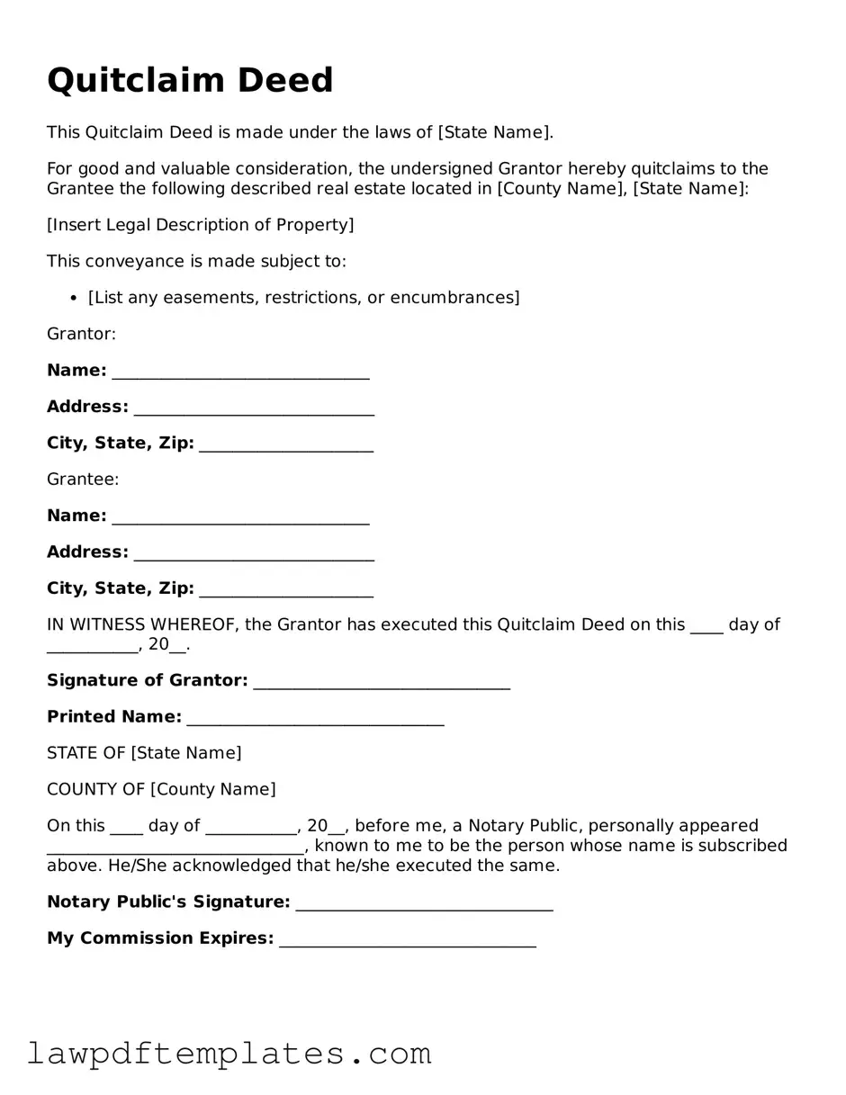 Attorney-Approved Quitclaim Deed Document