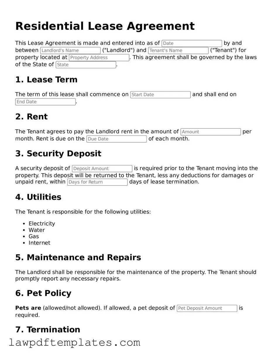 Attorney-Approved Lease Agreement Document