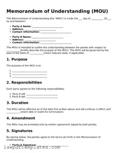 Attorney-Approved Memorandum of Understanding Document