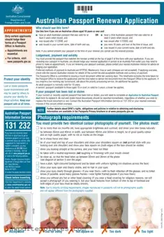 Fillable Australian Passport Renewal Template