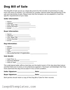 Attorney-Approved Dog Bill of Sale Document