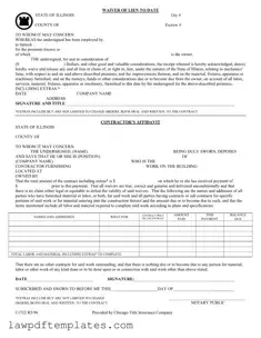 Fillable Chicago Title Waiver Format Template