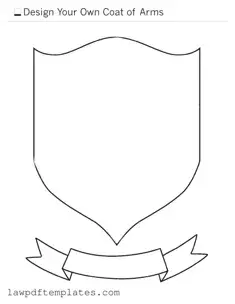 Fillable Coat Of Arms Template
