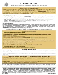 Fillable DS-11 U.S. Passport application Template