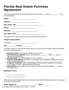Free Real Estate Purchase Agreement Template for the State of Florida