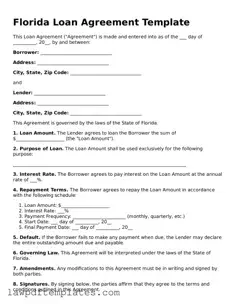Free Loan Agreement Template for the State of Florida