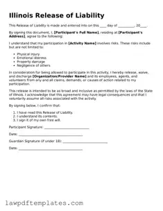 Free Release of Liability Template for the State of Illinois