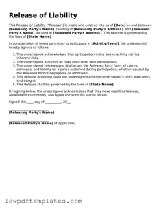 Attorney-Approved Release of Liability Document