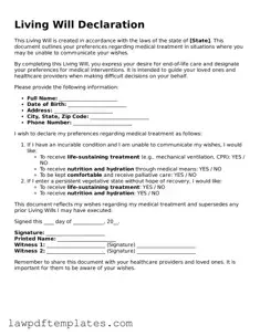 Attorney-Approved Living Will Document