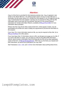 Fillable IRS 1099-MISC Template