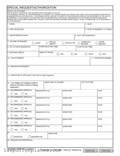 Fillable Navpers 1336 3 Template