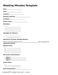 Attorney-Approved Meeting Minutes Document
