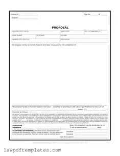 Fillable Construction proposal form Template