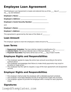 Attorney-Approved Employee Loan Agreement Document