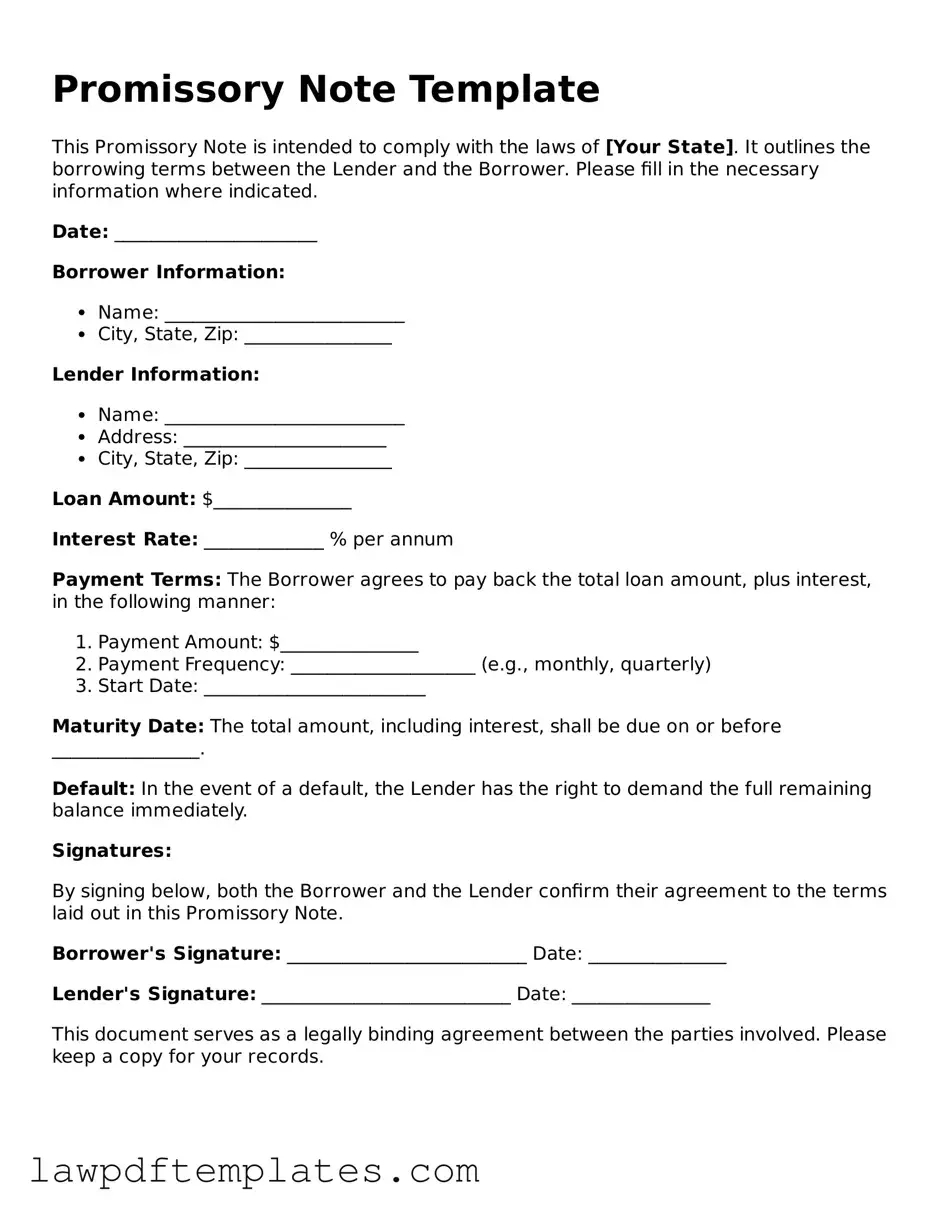 Attorney-Approved Promissory Note Document