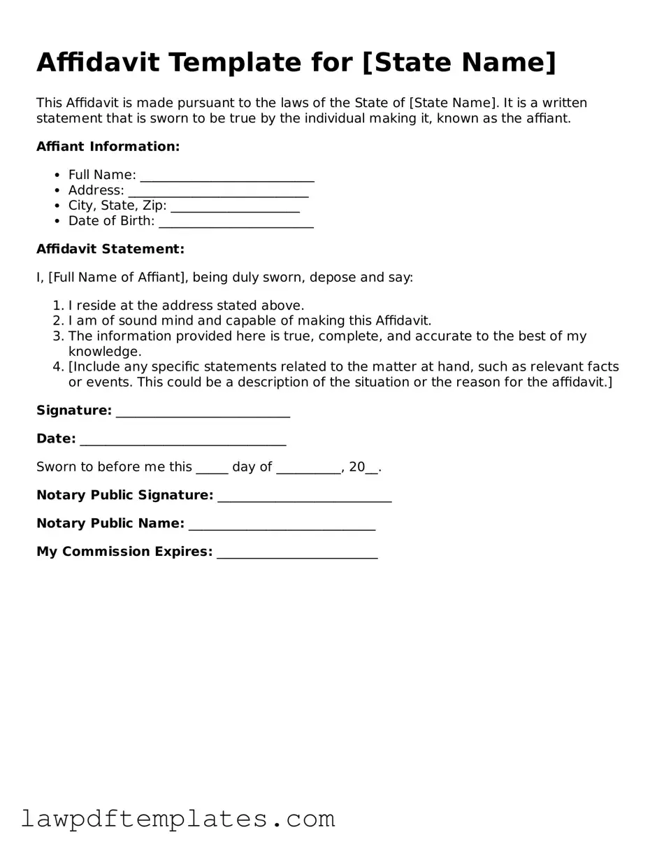 Attorney-Approved Affidavit Document