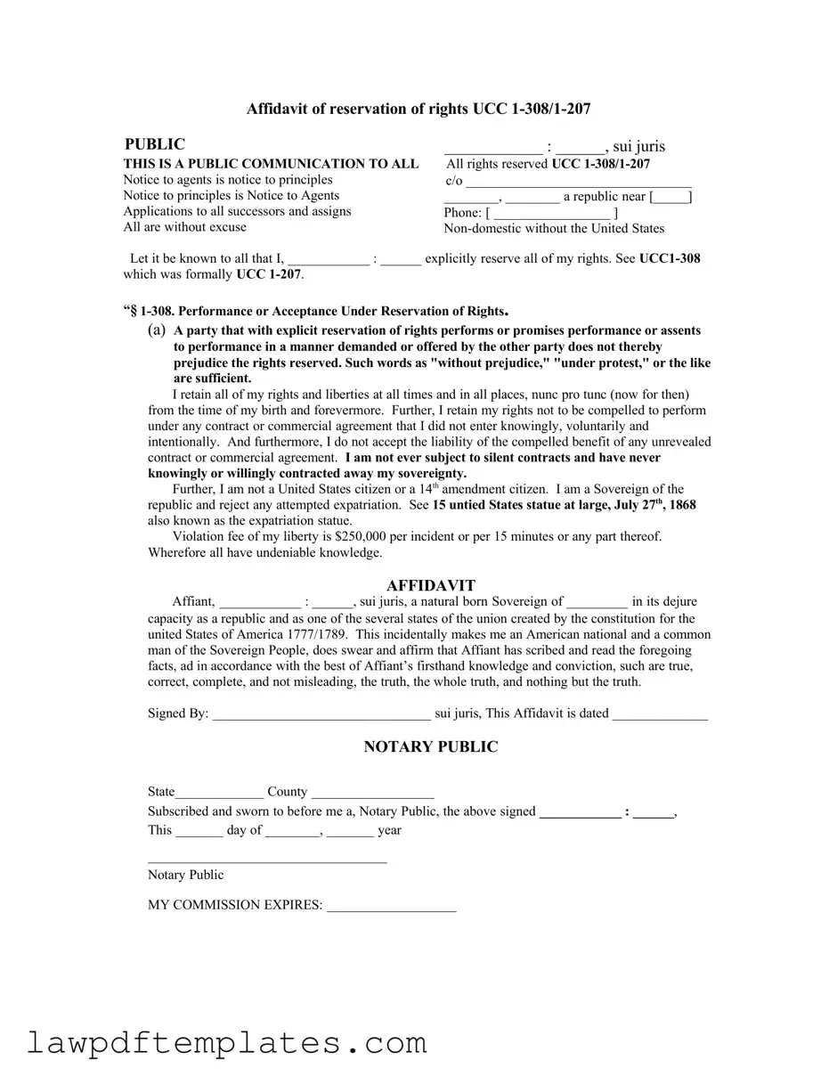 Fillable Ucc 1 308 Template